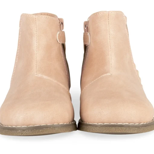 Bottines ROSE Fille Motif Paillettes Fermeture éclair