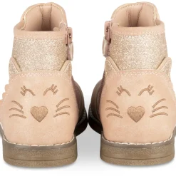 Bottines ROSE Fille Motif Paillettes Fermeture éclair