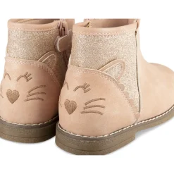 Bottines ROSE Fille Motif Paillettes Fermeture éclair