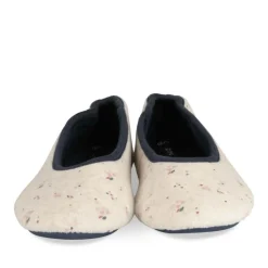 Chaussons Ballerine BEIGE Femme Motif Uni A Enfiler