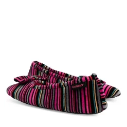 Chaussons Ballerine MULTICOLOR Femme Motif Rayures A Enfiler