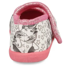 Chaussons Ballerine ROSE Fille Scratch