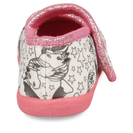 Chaussons Ballerine ROSE Fille Scratch