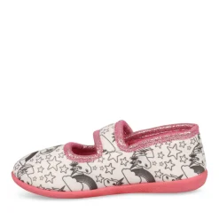 Chaussons Ballerine ROSE Fille Scratch