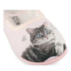 Chaussons Ballerine ROSE Fille Motif Animal Elastique