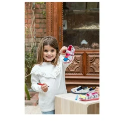 Chaussons Ballerine ROSE Fille Scratch