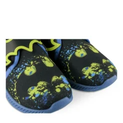 Chaussons BLEU Garçon Motif Uni Scratch