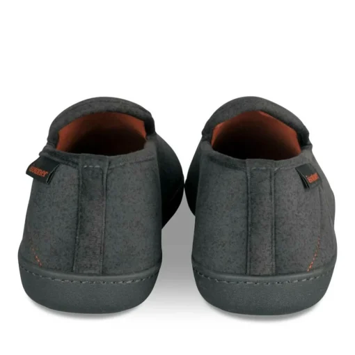 Chaussons Charentaise GRIS Homme Motif Uni A Enfiler