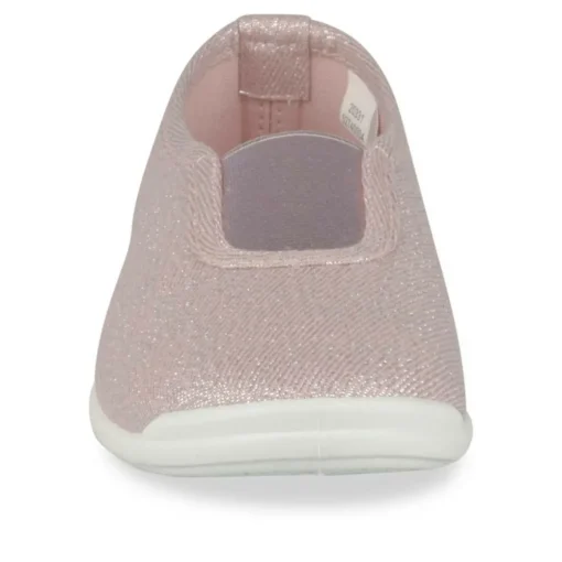 Chaussons De Gym ROSE Fille Motif Uni A Enfiler