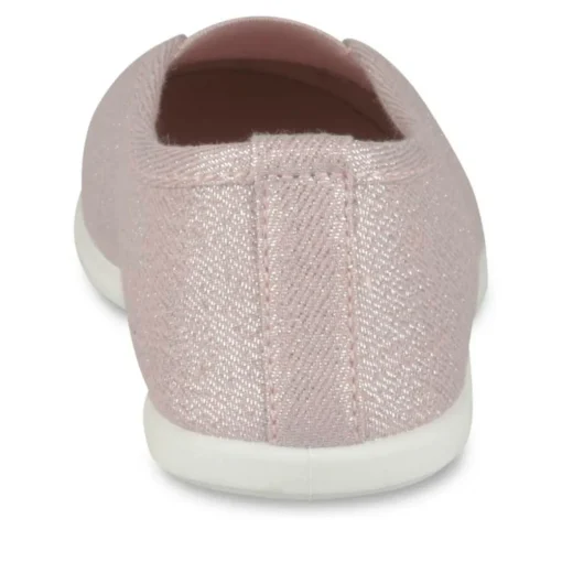 Chaussons De Gym ROSE Fille Motif Uni A Enfiler