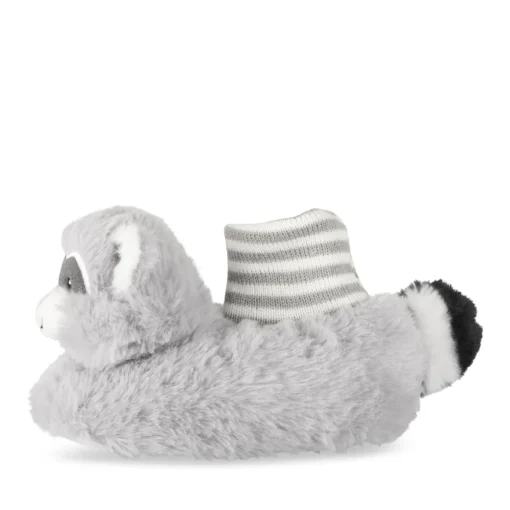 Chaussons GRIS Garçon Motif Animal A Enfiler