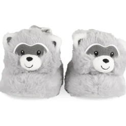 Chaussons GRIS Garçon Motif Animal A Enfiler
