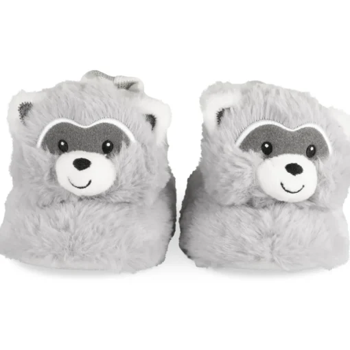 Chaussons GRIS Garçon Motif Animal A Enfiler