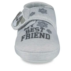 Chaussons GRIS Garçon Motif Animal Scratch