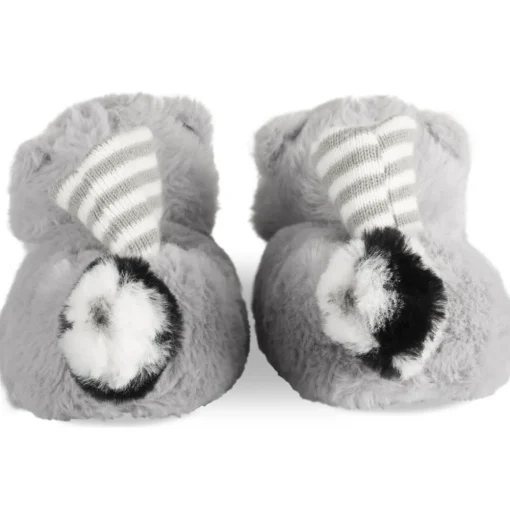 Chaussons GRIS Garçon Motif Animal A Enfiler