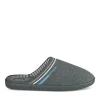 Chaussons GRIS Homme Motif Uni A Enfiler