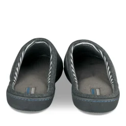 Chaussons GRIS Homme Motif Uni A Enfiler