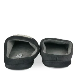Chaussons GRIS Homme Motif Uni A Enfiler