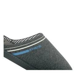 Chaussons GRIS Homme Motif Uni A Enfiler