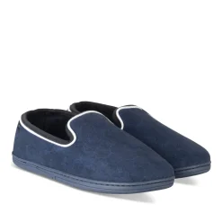 Chaussons MARINE Homme Motif Uni A Enfiler