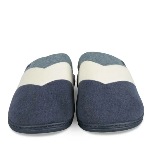 Chaussons MARINE Homme Motif Uni A Enfiler