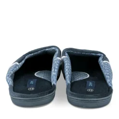 Chaussons MARINE Homme Motif Uni A Enfiler