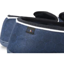 Chaussons MARINE Homme Motif Uni A Enfiler