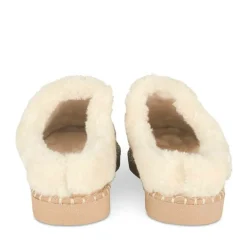 Chaussons MARRON Femme Motif Uni A Enfiler