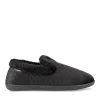 Chaussons NOIR Femme Motif Uni A Enfiler