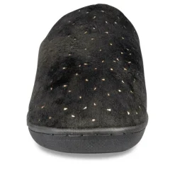 Chaussons NOIR Femme Motif Paillettes A Enfiler