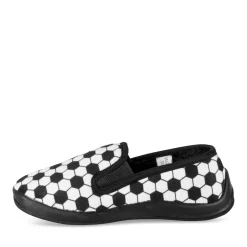 Chaussons NOIR Garçon Motif Multicolore A Enfiler