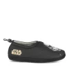 Chaussons NOIR Garçon Motif Uni A Enfiler