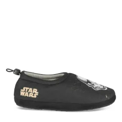 Chaussons NOIR Garçon Motif Uni A Enfiler