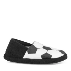 Chaussons NOIR Garçon Motif Uni A Enfiler