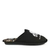 Chaussons NOIR Garçon Motif Uni A Enfiler