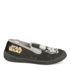 Chaussons NOIR Garçon Motif Uni A Enfiler