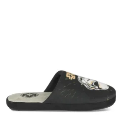Chaussons NOIR Garçon Motif Uni A Enfiler