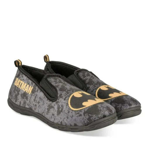 Chaussons NOIR Garçon Motif Uni A Enfiler