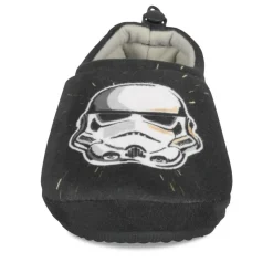 Chaussons NOIR Garçon Motif Uni A Enfiler