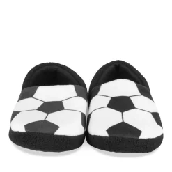 Chaussons NOIR Garçon Motif Uni A Enfiler
