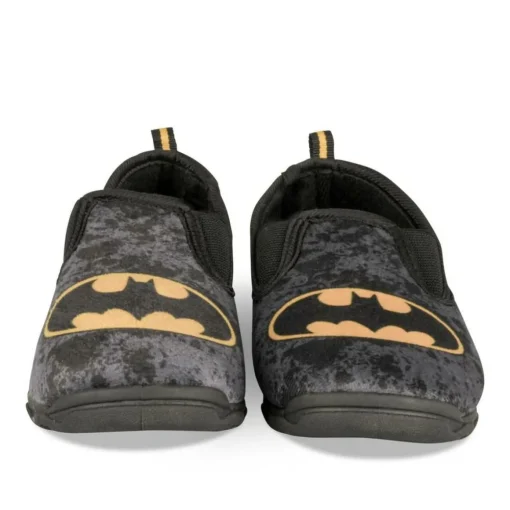 Chaussons NOIR Garçon Motif Uni A Enfiler