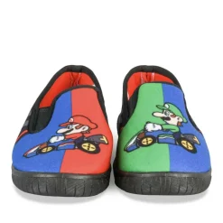 Chaussons NOIR Garçon Motif Uni A Enfiler
