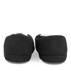Chaussons NOIR Garçon Motif Uni A Enfiler