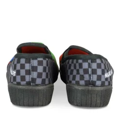 Chaussons NOIR Garçon Motif Uni A Enfiler