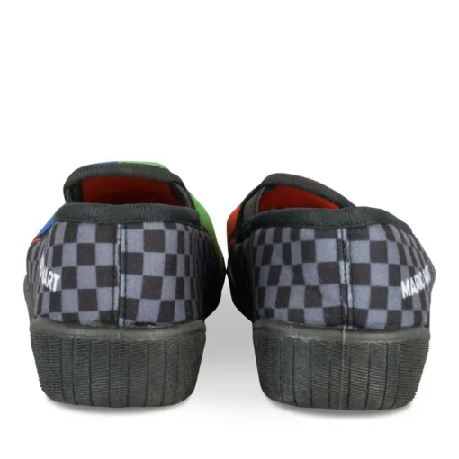 Chaussons NOIR Garçon Motif Uni A Enfiler