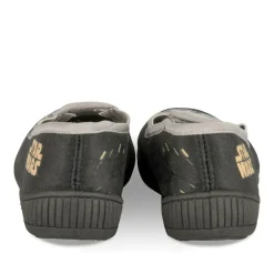 Chaussons NOIR Garçon Motif Uni A Enfiler