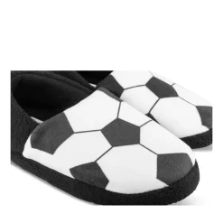 Chaussons NOIR Garçon Motif Uni A Enfiler