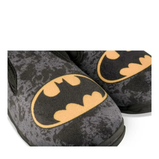 Chaussons NOIR Garçon Motif Uni A Enfiler
