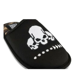 Chaussons NOIR Garçon Motif Uni A Enfiler