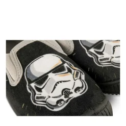 Chaussons NOIR Garçon Motif Uni A Enfiler